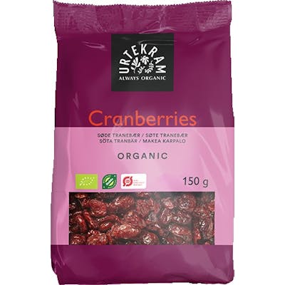 Urtekram Biologische Zoete Cranberry’s 150 g