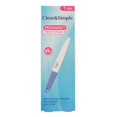 Clear &amp; Simple Pregnancy Test Midstream 1 st
