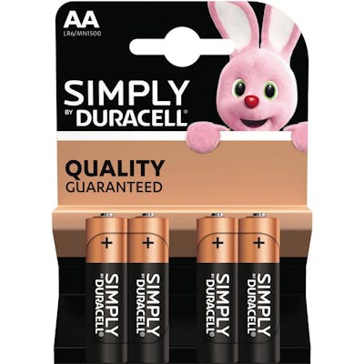 Duracell AA Simply 4 st