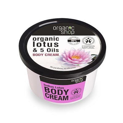 Organic Shop Organic Lotus &amp; 5 Oils Body Cream 250 ml