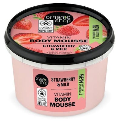 Organic Shop Organic Strawberry &amp; Milk Body Mousse 250 ml