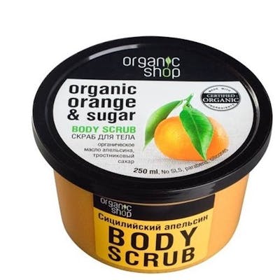 Organic Shop Organic Orange &amp; Sugar Body Scrub 250 ml