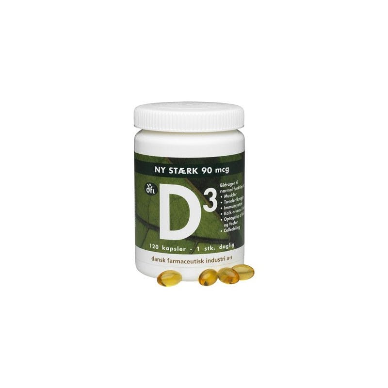 DFI D3-vitamine 90 mcg 120 capsules