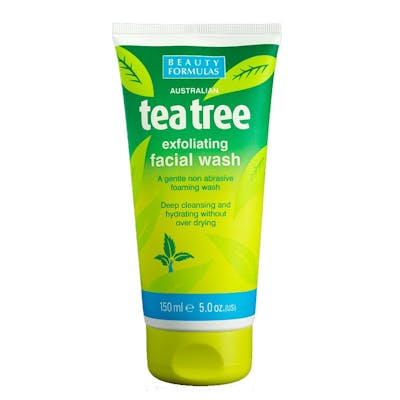 Beauty Formulas Tea Tree Exfoliating Facial Wash 150 ml