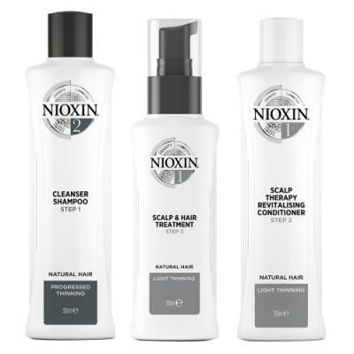Nioxin Starter Set System 1 For Fine Hair 150 ml + 150 ml + 50 ml