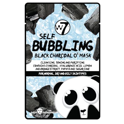 W7 Self Bubbling Black Charcoal O2 Face Mask 1 kpl