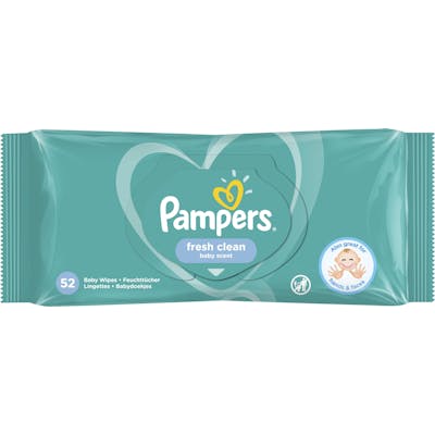Pampers Baby Wipes Fresh Clean Baby Scent 52 st