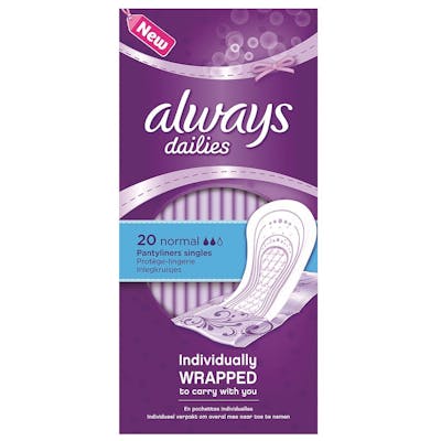 Always Dailies Pantyliners Normal 20 st
