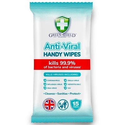 Green Shield Anti-Viral Wipes 15 st