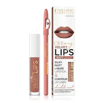 Eveline Oh My Lips Liquid Matt Lip Kit 11 Cookie Milkshake 4,5 ml + 1 st