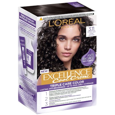 L&#039;Oréal Excellence Creme Hair Color 3.11 Ultra Ash Dark Brown 1 st