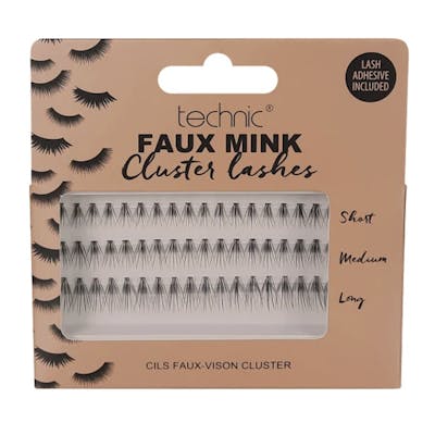Technic Faux Mink Individual Cluster Lashes 54 st