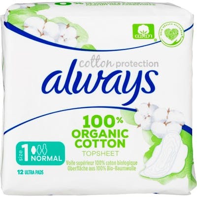 Always Cotton Normal Pads 12 st