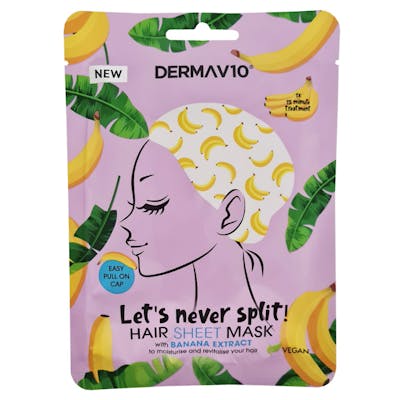 DermaV10 Banana Printed Hair Sheet Mask 1 stk