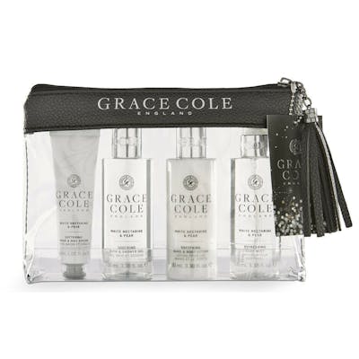 Grace Cole White Nectarine &amp; Pear Travel Set 3 x 100 ml + 30 ml