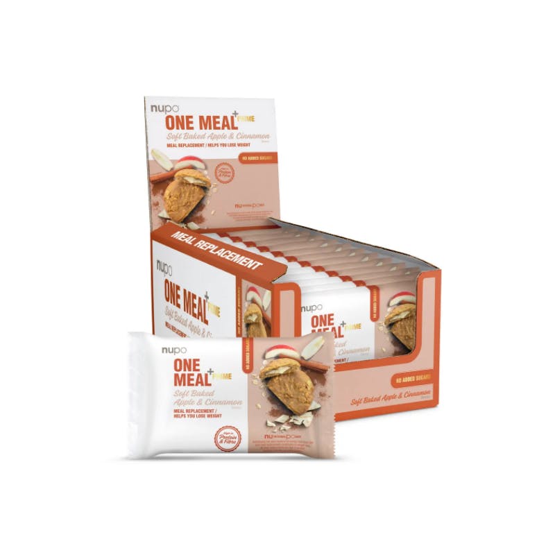 Nupo One Meal + Prime Soft Baked Apple &amp; Cinnamon 12 x 70 g