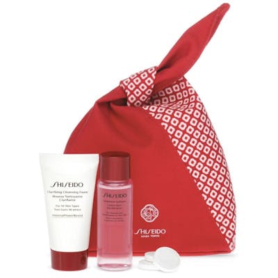 Shiseido Cleanse &amp; Balance Travel Kit 2 x 30 ml + 3 st
