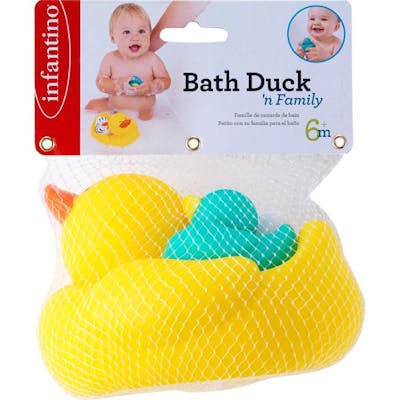 Infantino Kids Bath Duck &#039;N Family 6M+ 1 st + 2 st