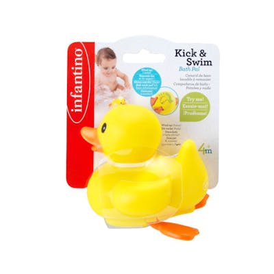 Infantino Kids Kick &amp; Swim Bath Pal Duck 4M+ 1 st