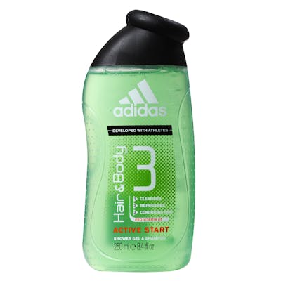 Adidas Active Start 3 in 1 Showergel 250 ml